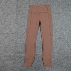 Lululemon Leggings Womens 4 In Movement 25" Everlux Yoga Gym Run Spanish Oak